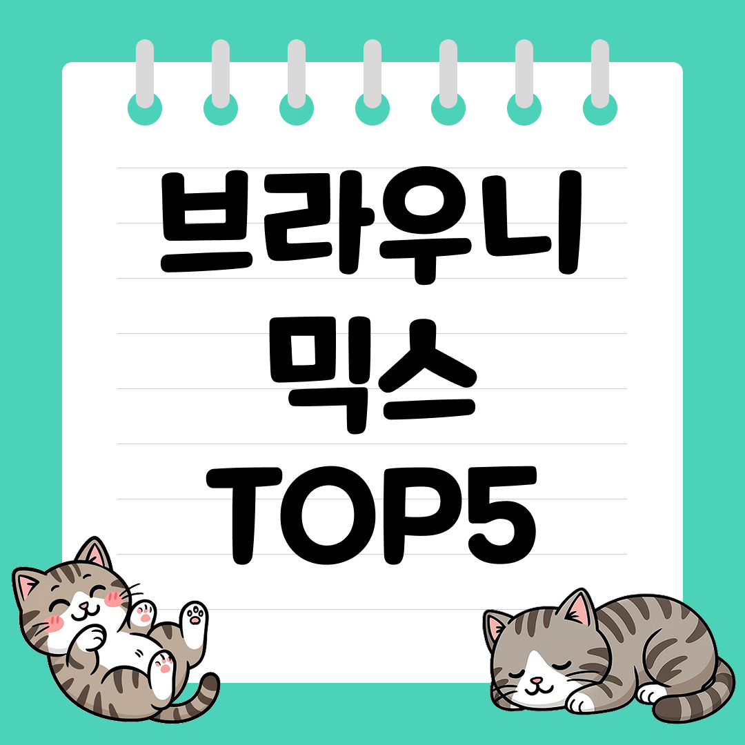 촉촉하고 진한 초콜릿 풍미의 브라우니 믹스 추천 순위 TOP5