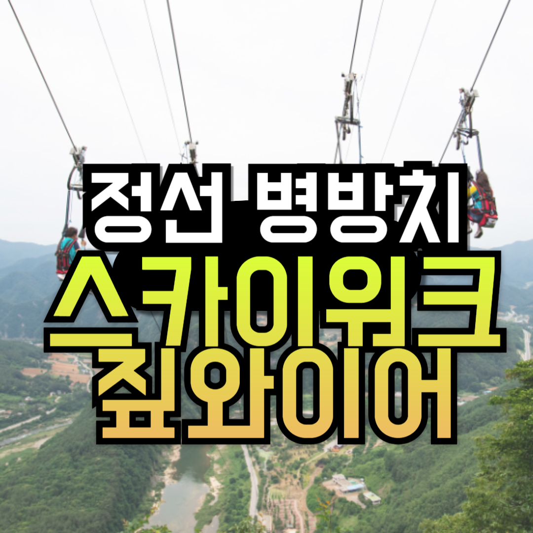 정선 가볼만한곳 병방치 스카이워크 짚와이어
