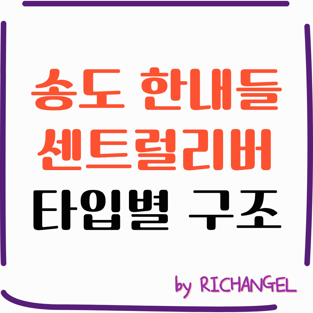 송도 한내들 센트럴리버 타입별 구조