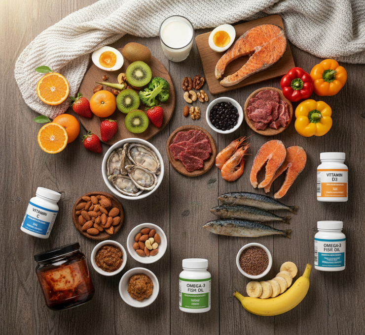 겨울 면역력 따뜻한 회복 음식