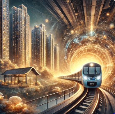 GTX-D와 고덕래미안힐스테이트(고래힐) 이미지