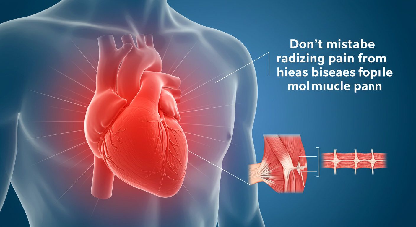 심장질환 방사통, 단순 근육통으로 착각하지 마세요