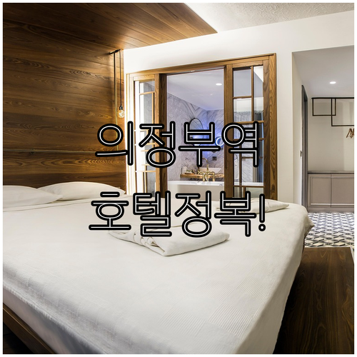 의정부역 근처 호텔 추천 리스트 투숙..