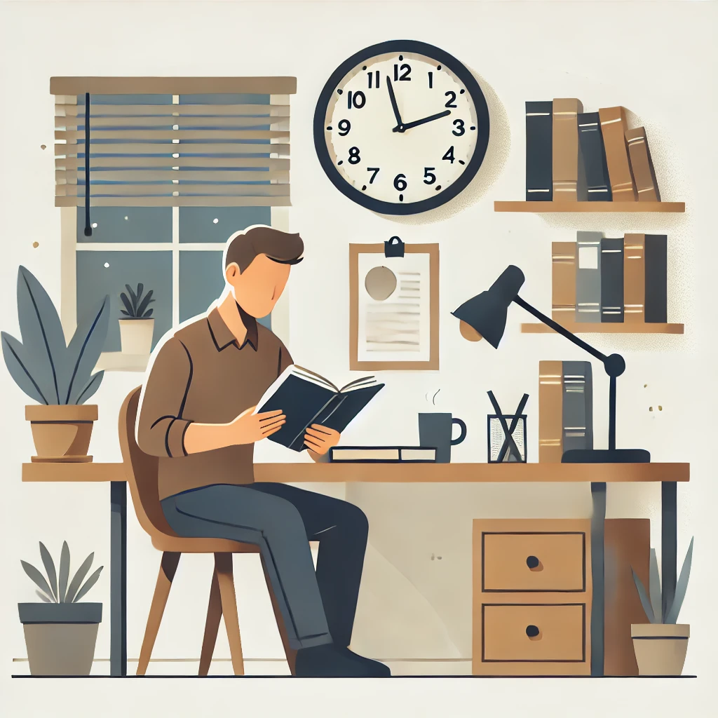 일정한 독서 시간을 정하고 실천한다