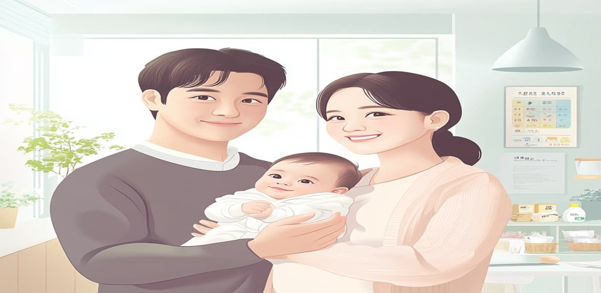 2025 부모급여 제도를 상징하는 육아 복지 썸네일 이미지