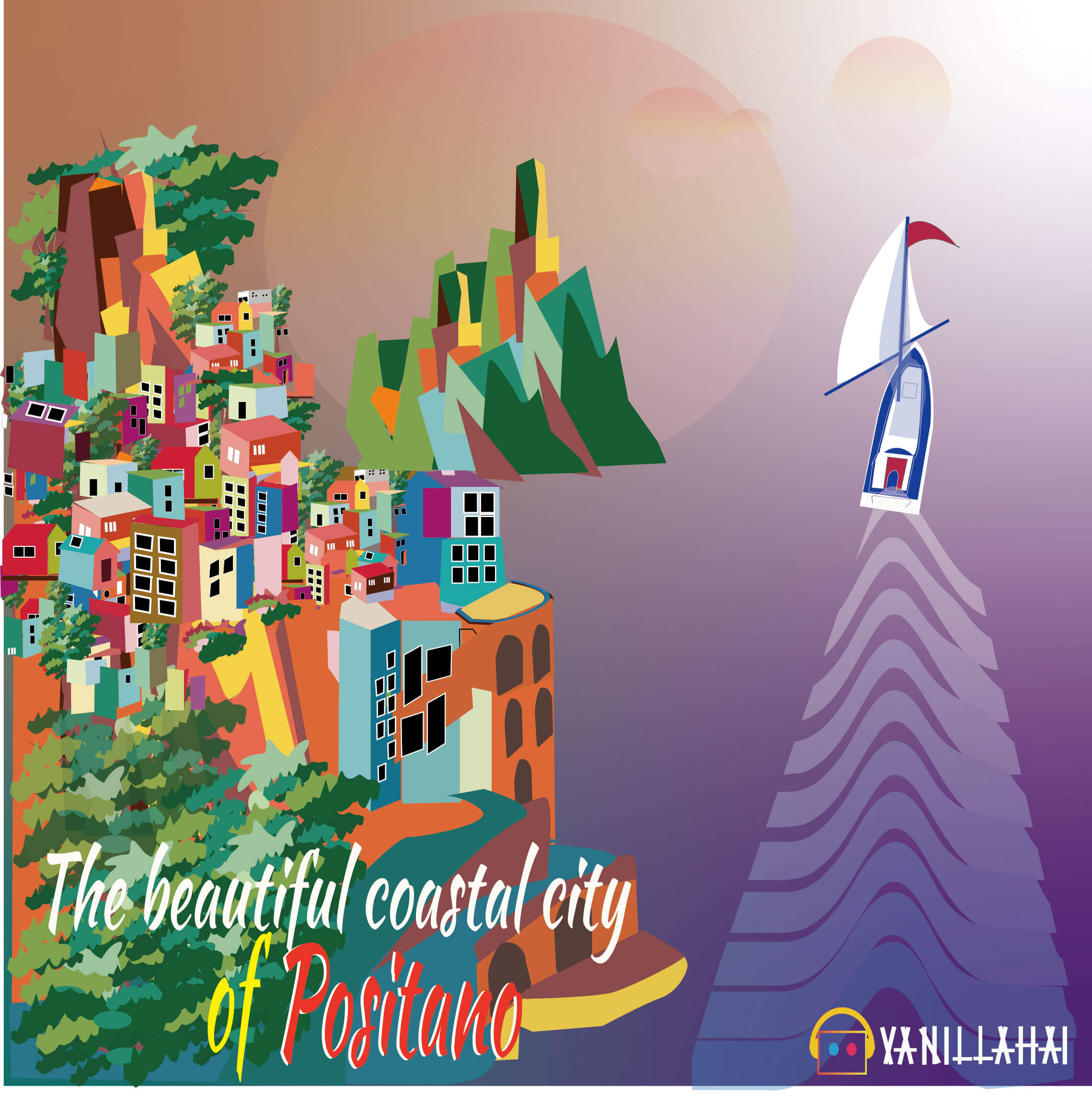 The beautiful coastal city of Positano