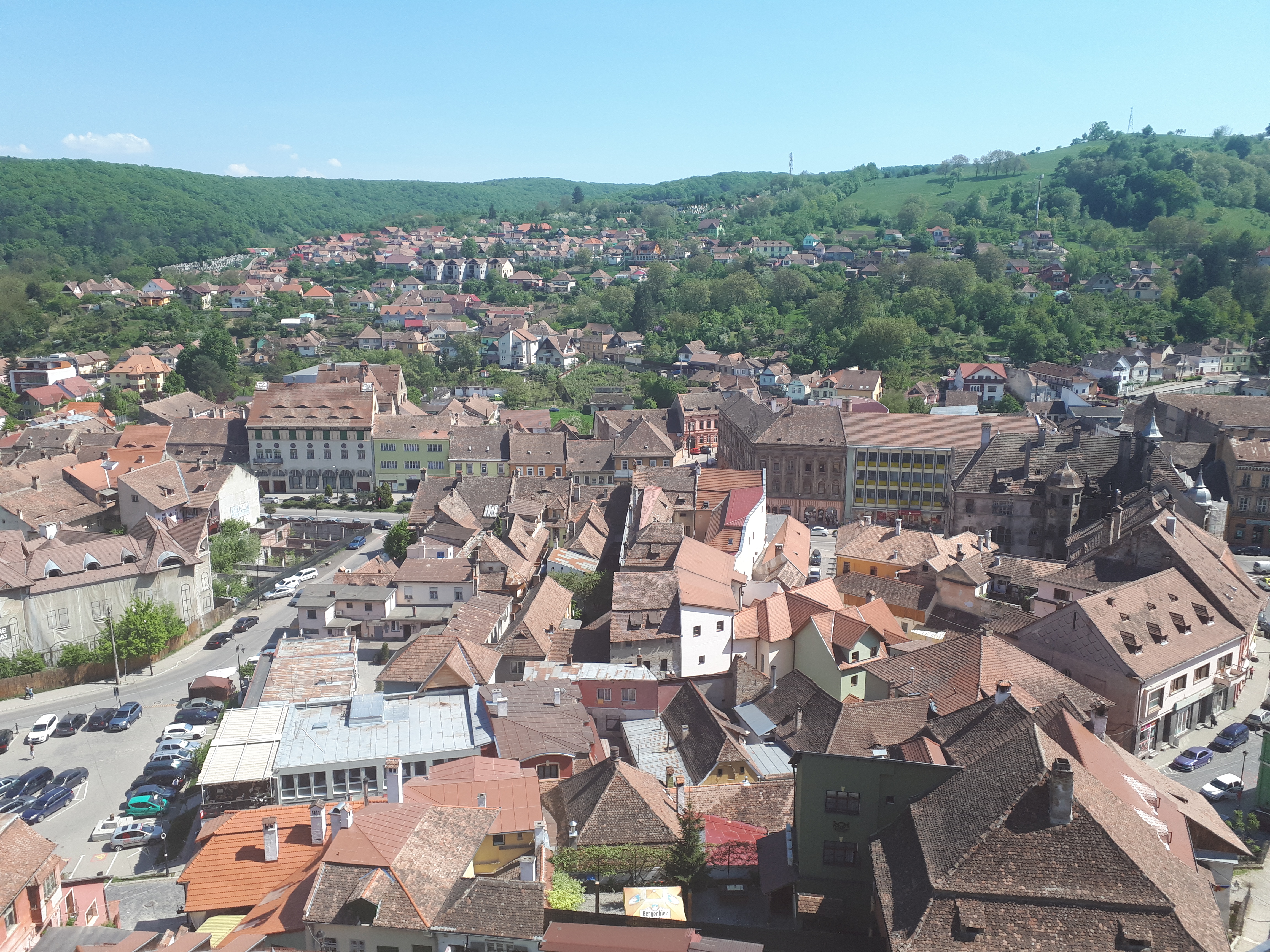 루마니아 시기쇼아라 시계탑에서 바라본 시기쇼아라