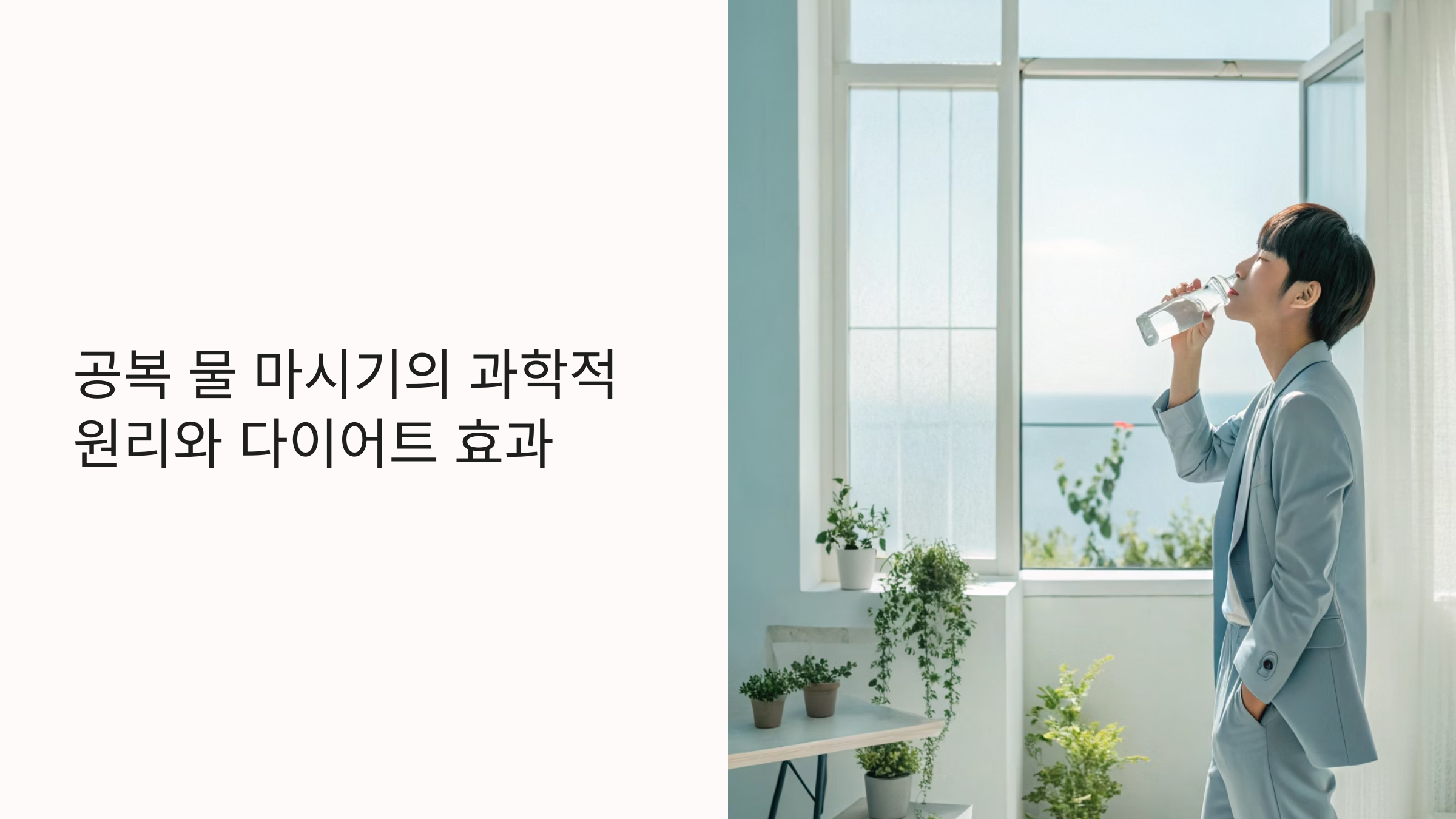 공복 물 다이어트 효과