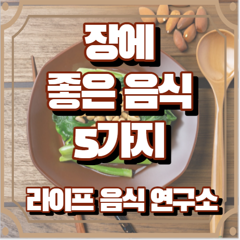 장에 좋은 음식 5가지