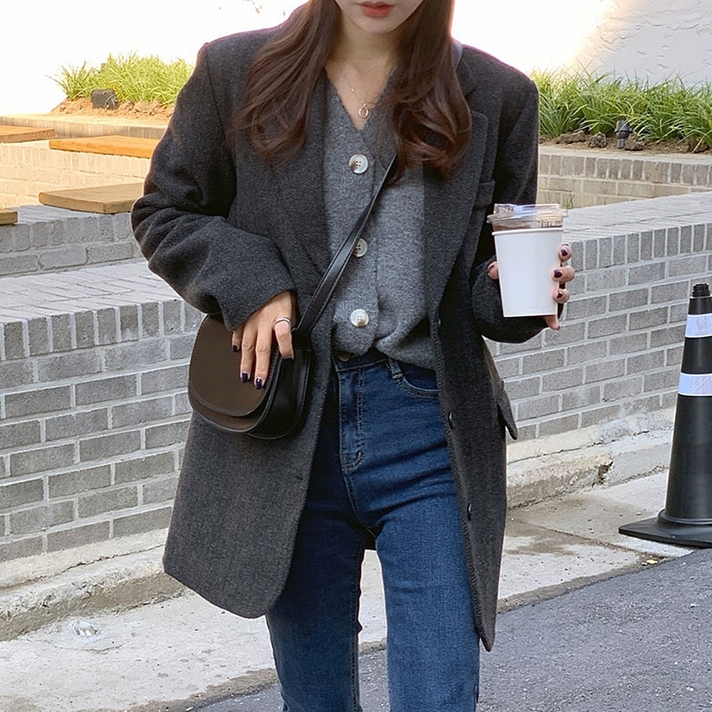 울50 3온스안감 헤링본 여성 겨울 자켓 빅사이즈 77 88 99