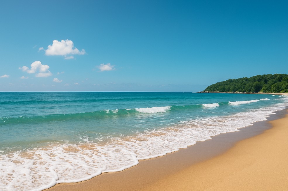 서핑 입문 적합한 해변과 계절 관련 사진