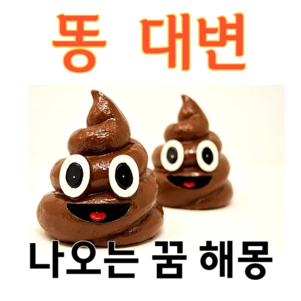 대변 똥 나오는 꿈 해몽해드립니다!