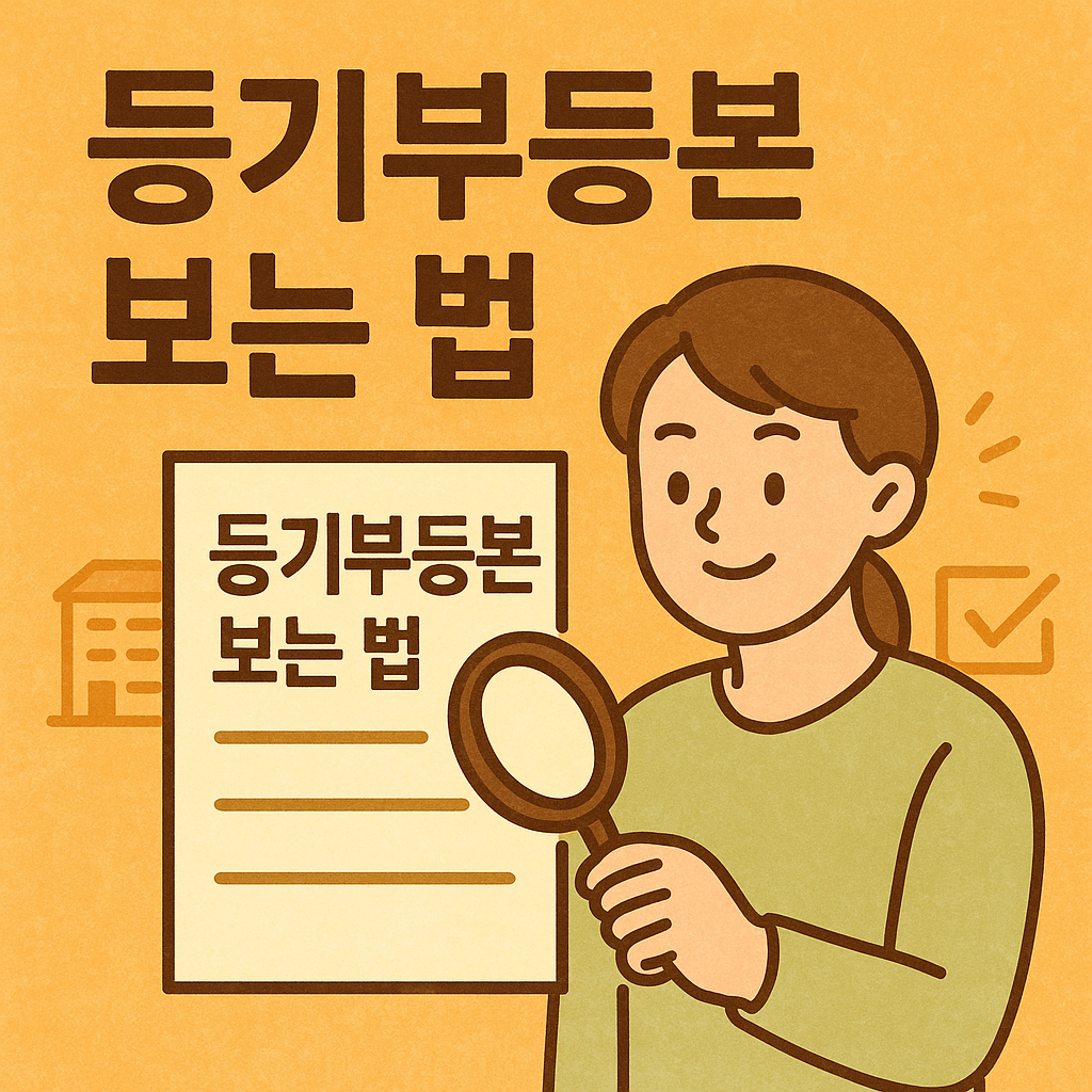 등기부등본 보는 법 관련사진