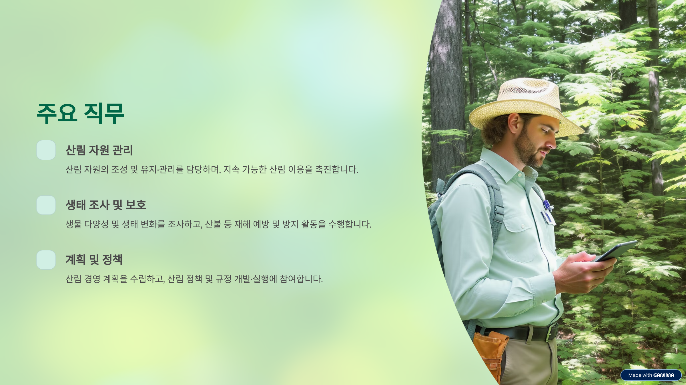 산림자원관리사 자격증 취업, 연봉