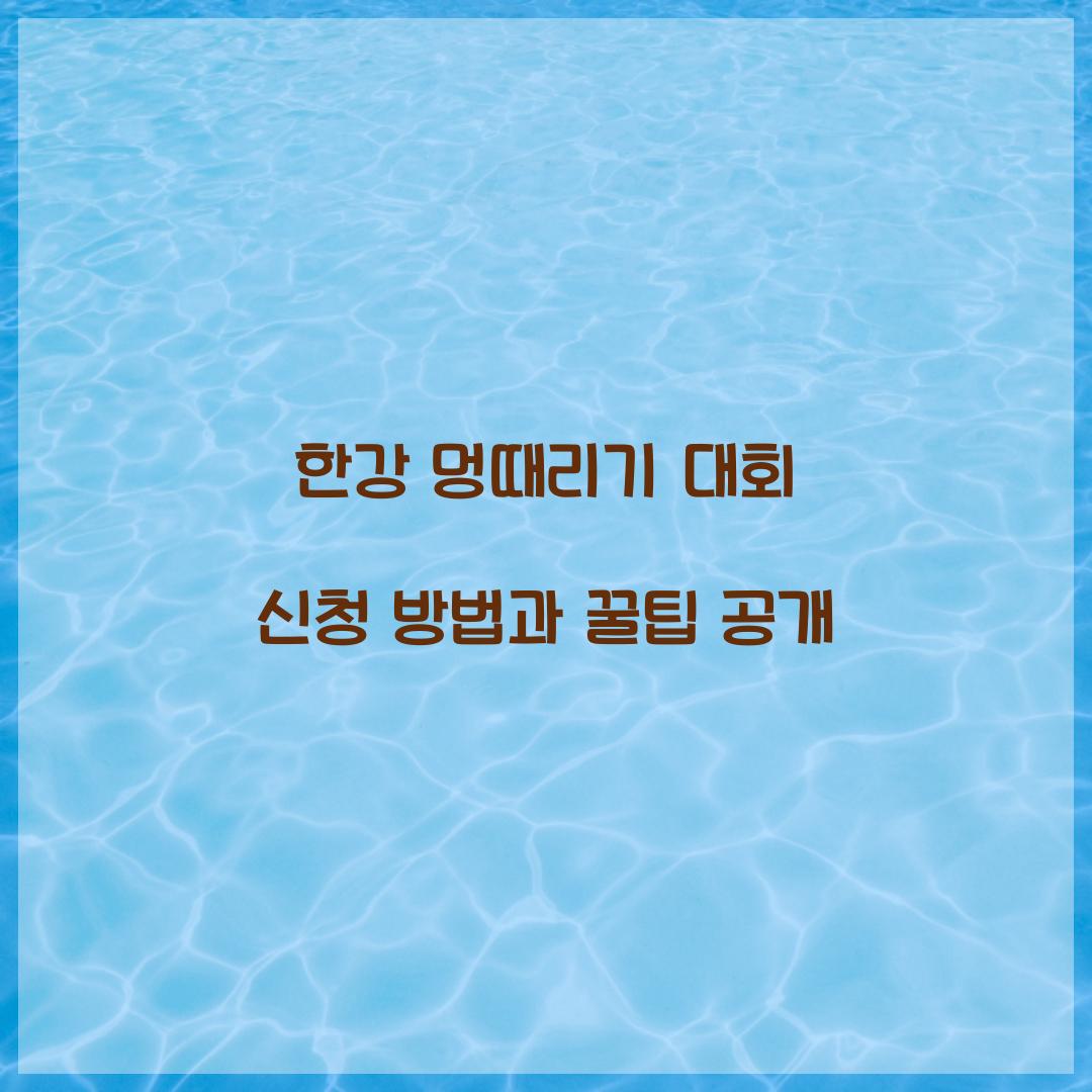 한강 멍때리기 대회