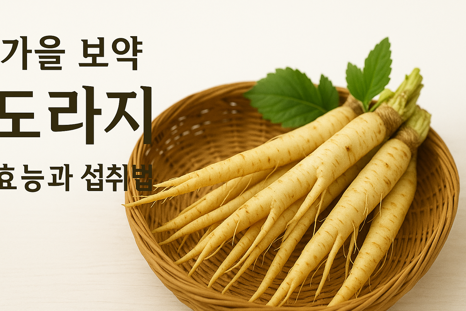 가을 보약 도라지의 효능