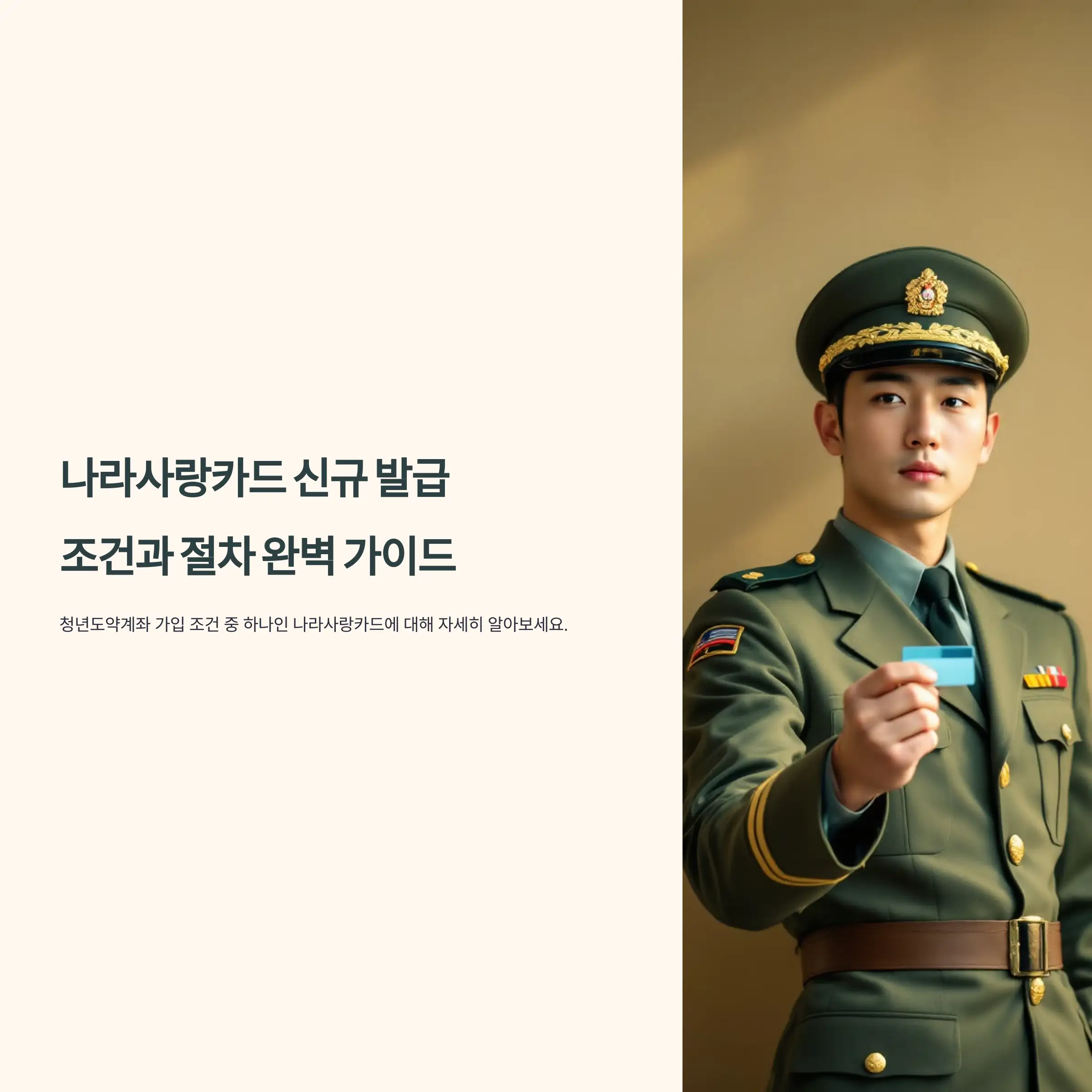 나라사랑카드 신규 발급 조건과 절차 완벽 가이드