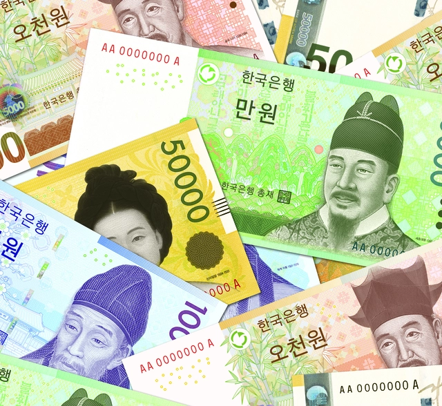 한국은행이 발행하고, 한국조폐공사가 제조하는 실물화폐.