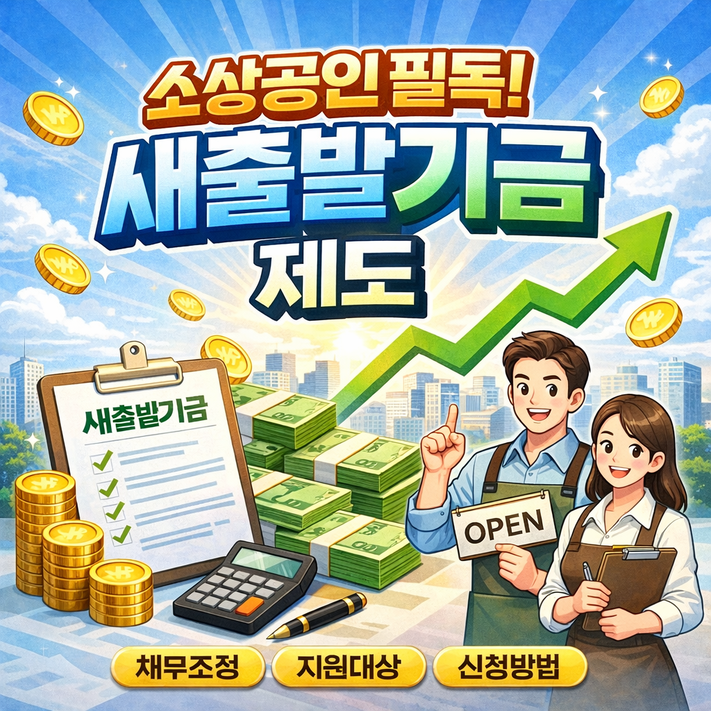 소상공인 필독! 새출발기금 제도 이렇게 바뀌었습니다