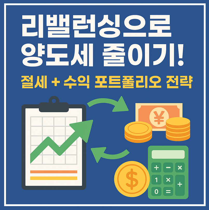 리밸런싱 양도세 줄이기 절세 수익 포트폴리오 전략