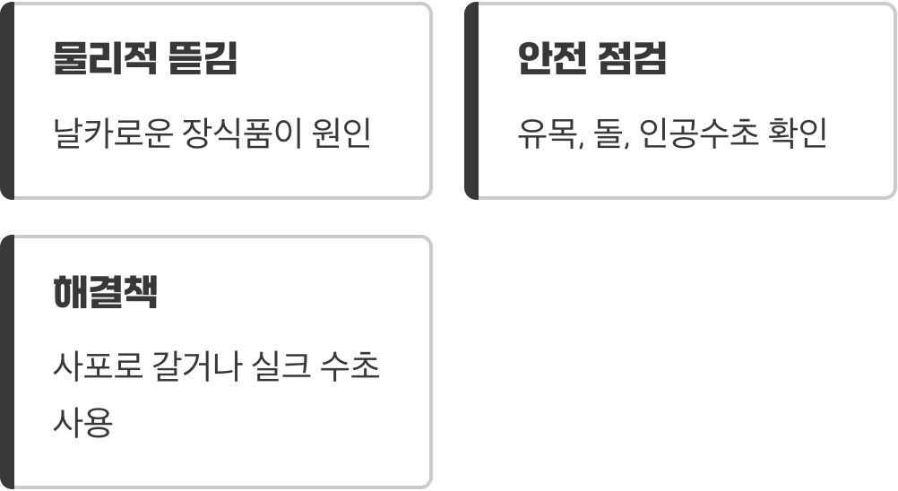 어항 속 날카로운 가구들