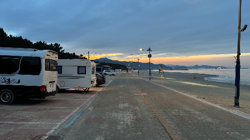 맹방해수욕장 차박지