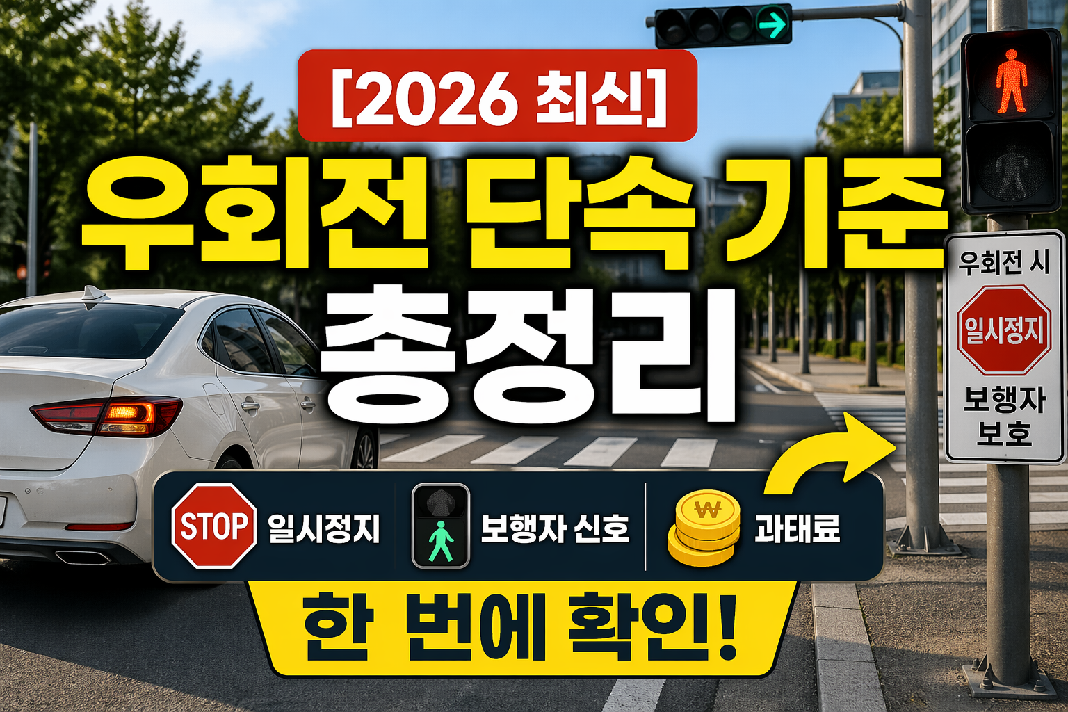 우회전 단속 기준 총정리