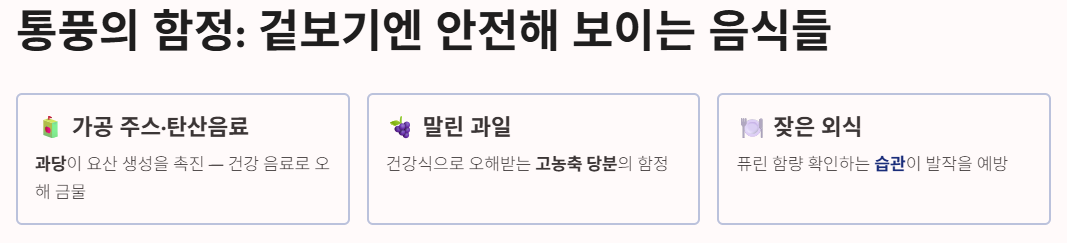 통풍에 좋은 음식