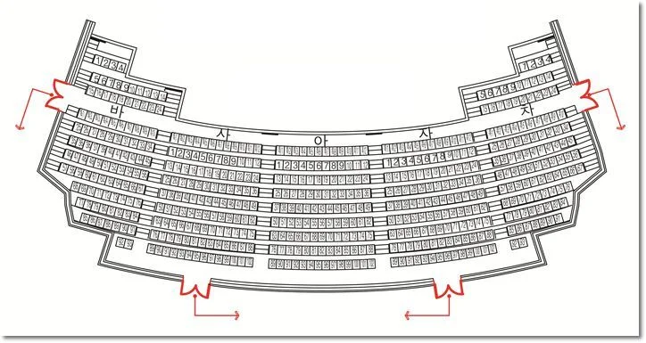 전북대학교 삼성문화회관 대공연장 2층