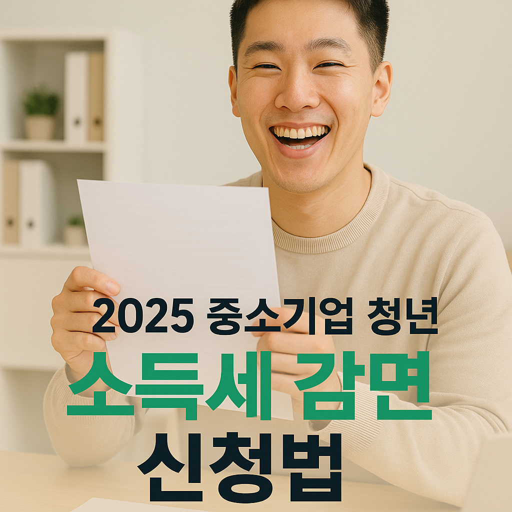 2025 중소기업 청년 소득세 감면 신청법 ❘ 최대 90% 감면받는 법