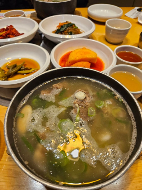 강강술래 갈비탕 한상