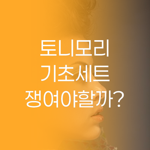 토니모리 기초세트, 왜 쟁여야 할까?