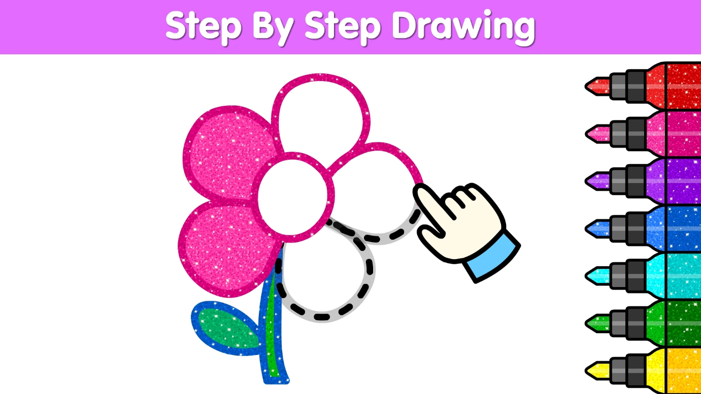 어린이용 색칠 공부 게임, 그림 그리기, 색칠 공부책