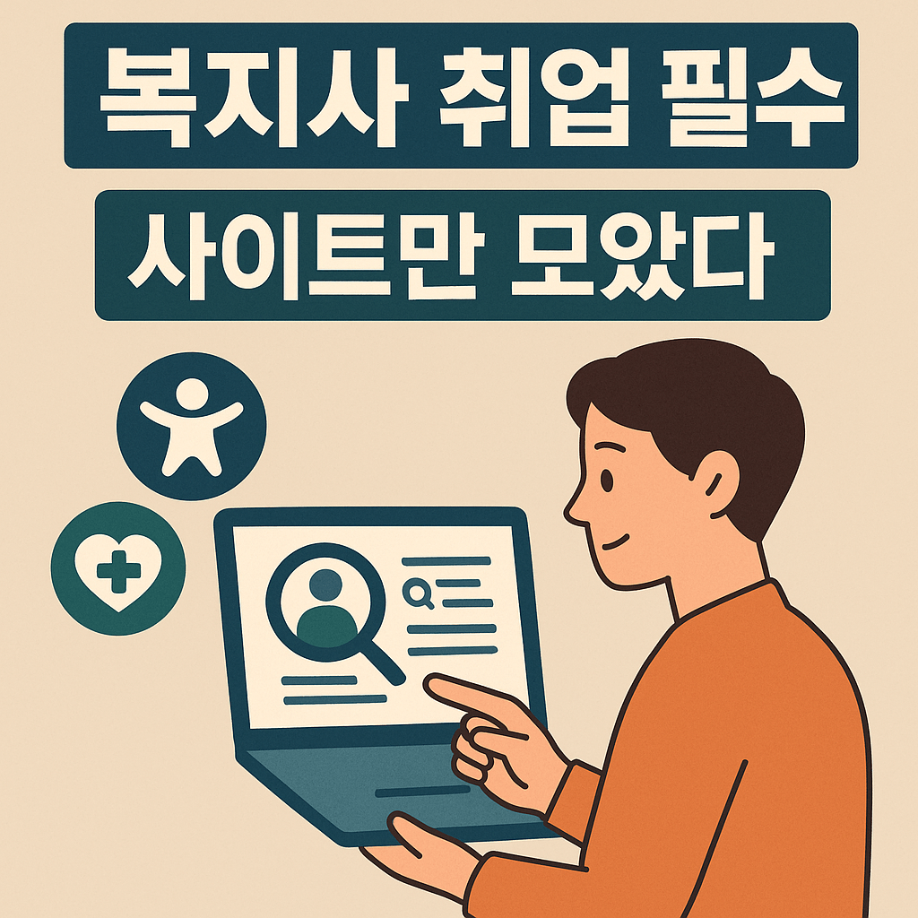사회복지사 취업 사이트 추천 및 채용 정보