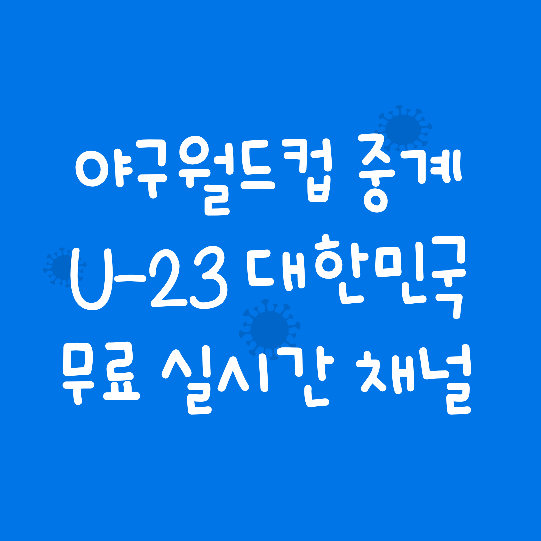 야구월드컵 중계