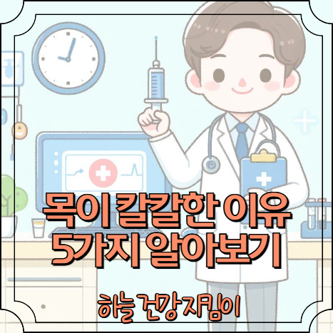 목이 칼칼한 이유 5가지