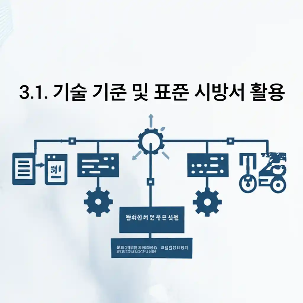 한국전기공사협회 기술 기준 및 표준 시방서 활용으로 안전한 전기공사를 위한 지침을 확인하는 이미지.