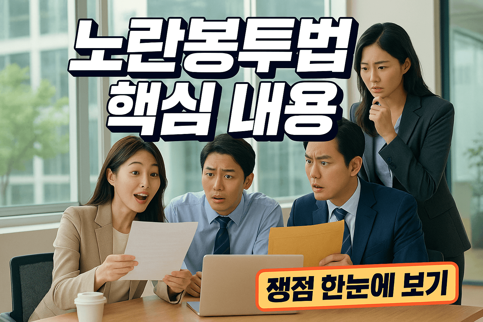 노란봉투법 핵심 내용과 쟁점 요약