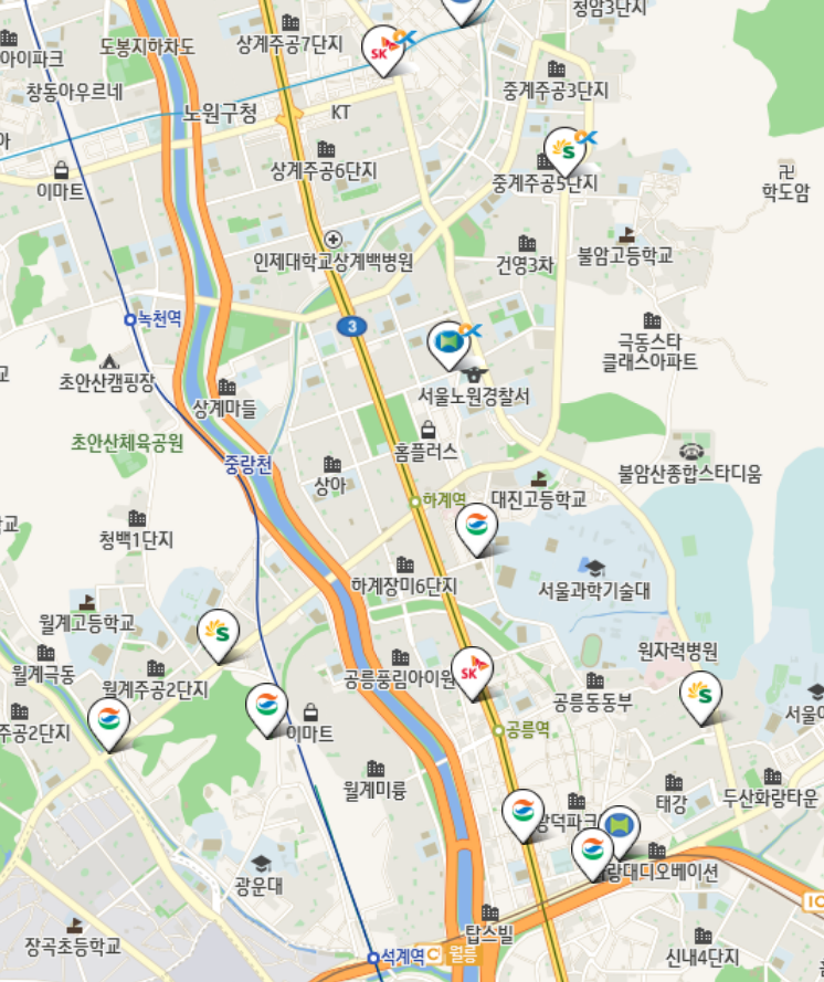 우리동네 싼 주유소