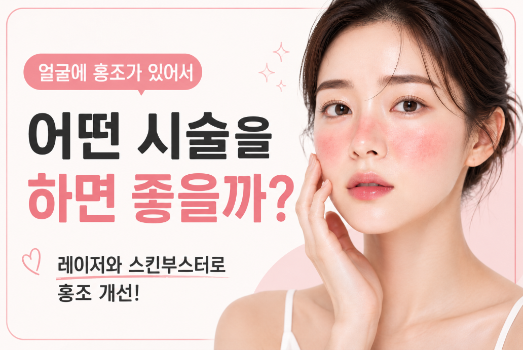 얼굴에 홍조가 고민이면