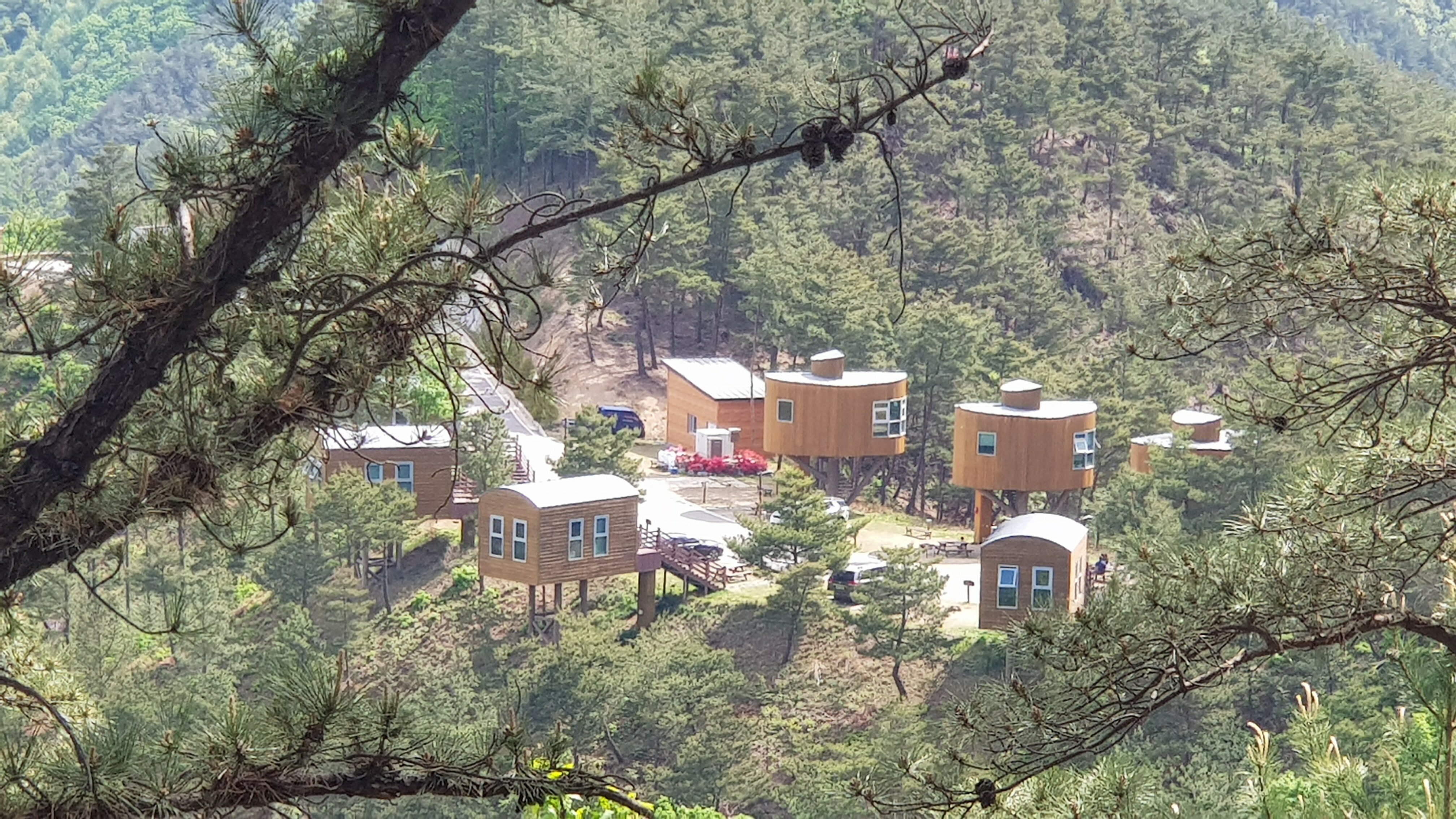 무주 향로산 자연휴양림 모노레일, 숲속 힐링 숙소