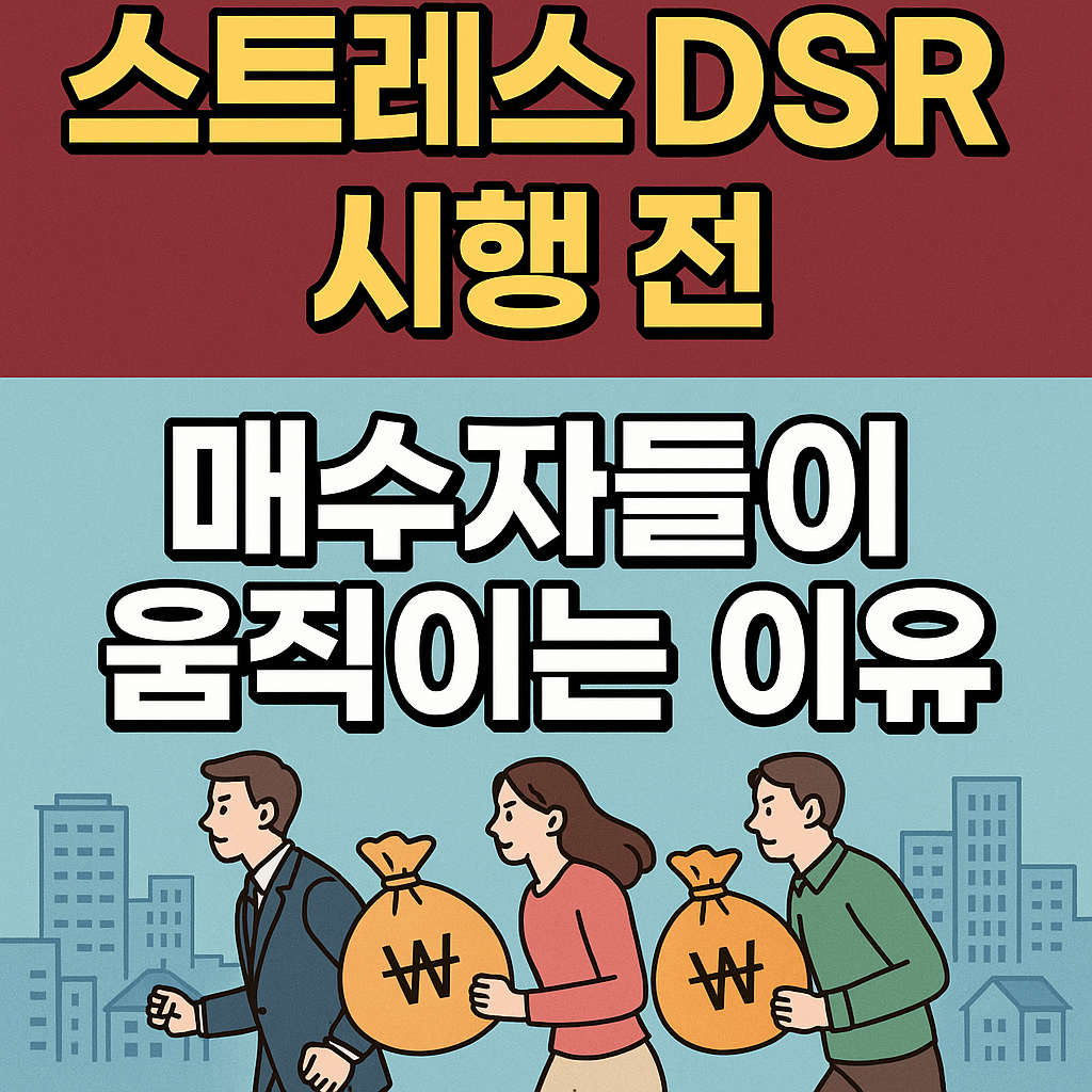 스트레스 DSR시행전, 매수자들이 움직이는 이유