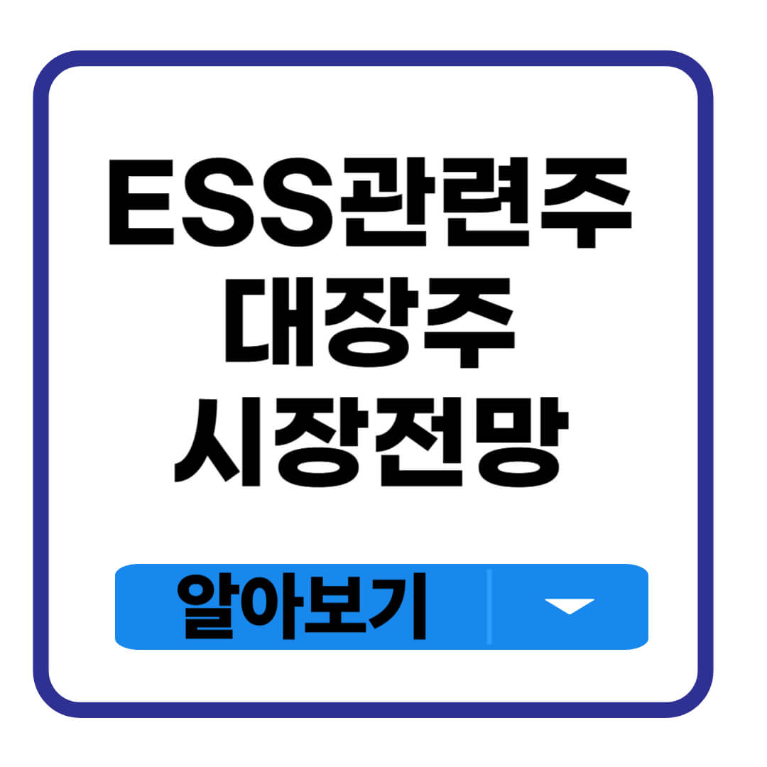 ESS 관련주 대장주