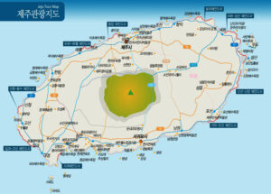 제주도 관광지도