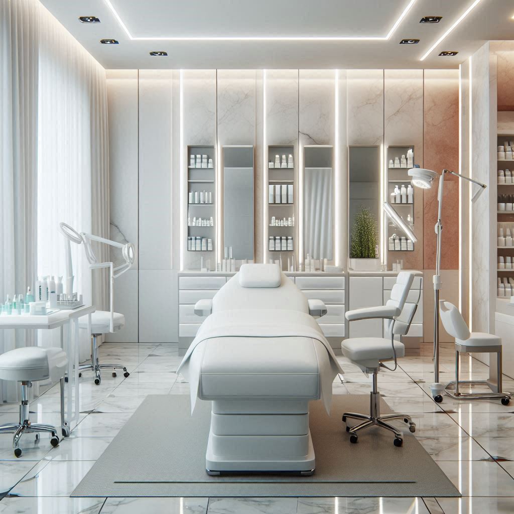 피부,체형관리 샵 배경