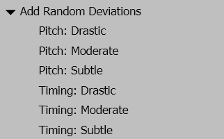 Add Random Deviations