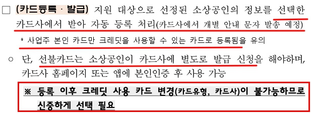 소상공인 부담경감 크레딧 온라인 신청 절차, 방법