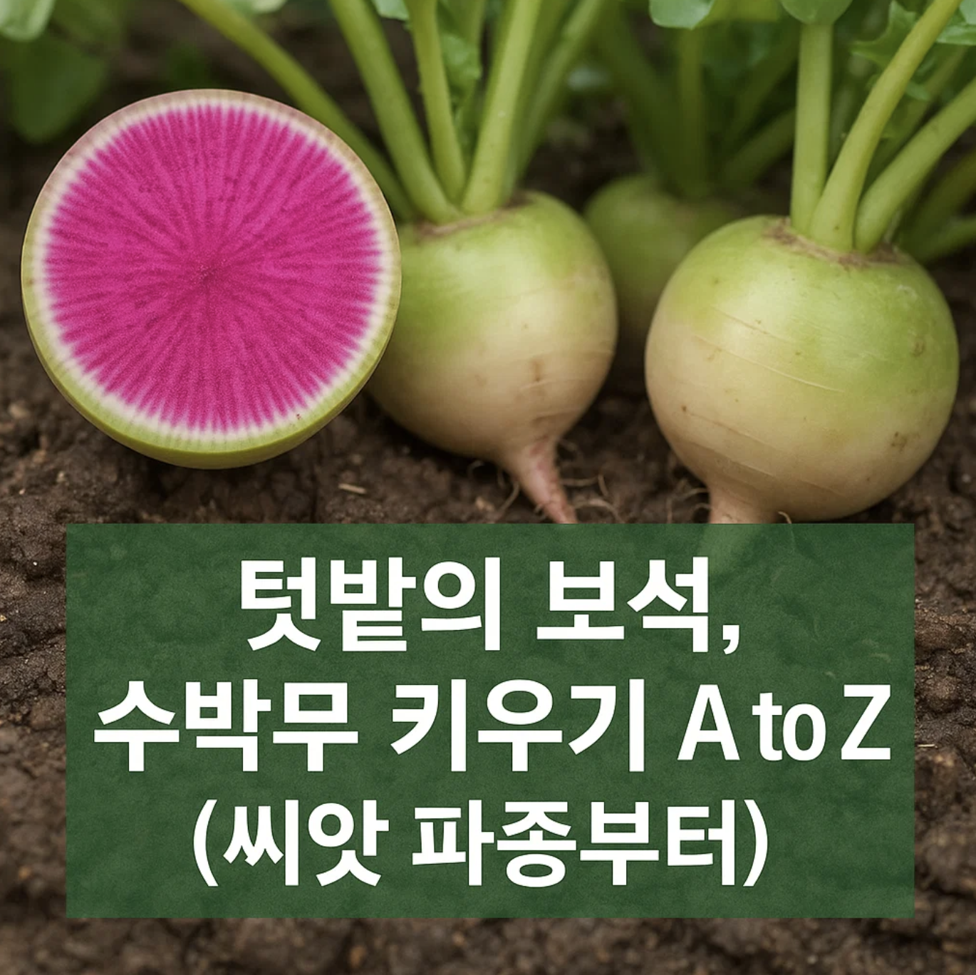 텃밭의 보석, 수박무 키우기 A to Z (씨앗 파종부터)