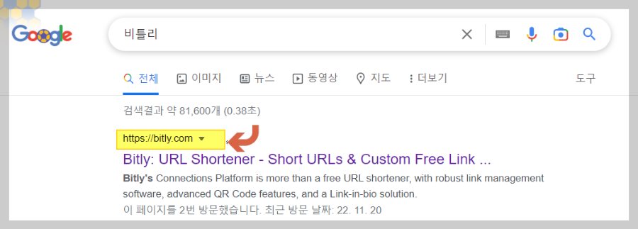 비틀리 축약 URL, bitly