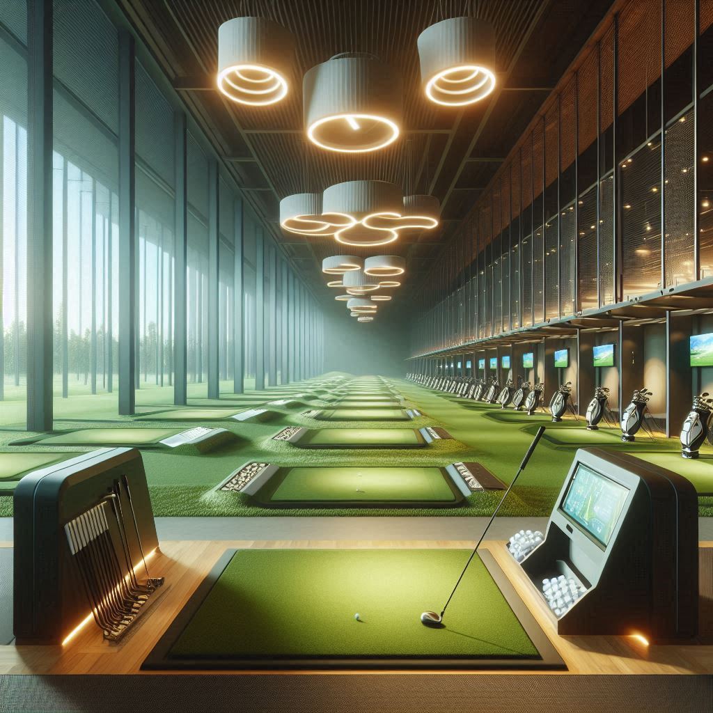 실내골프연습장 배경
